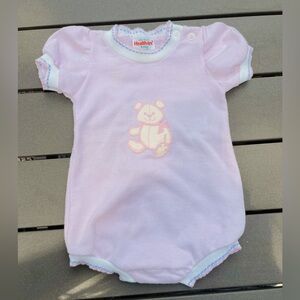 VINTAGE HEALTH-TEX BABY GIRL PINK ONE PIECE OUTFIT SIZE 6 MOS. LIKE NEW!!